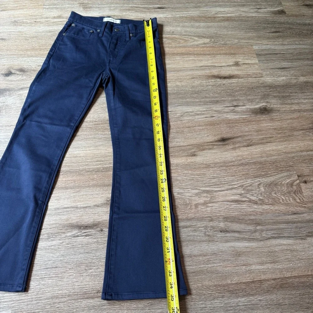 Madewell Jeans Cali Demi-Boot Stretch Casual | Navy‎ Blue | Womens Size 24
